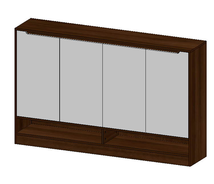 Prairie Oak & Warm White Shoe Cabinet