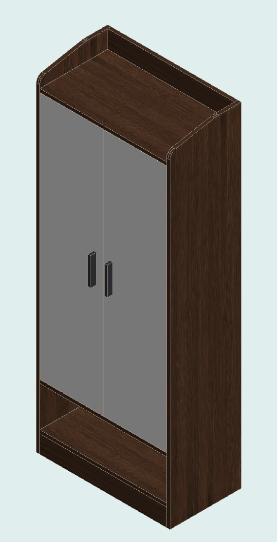 Prairie Oak & Warm White Shoe Cabinet
