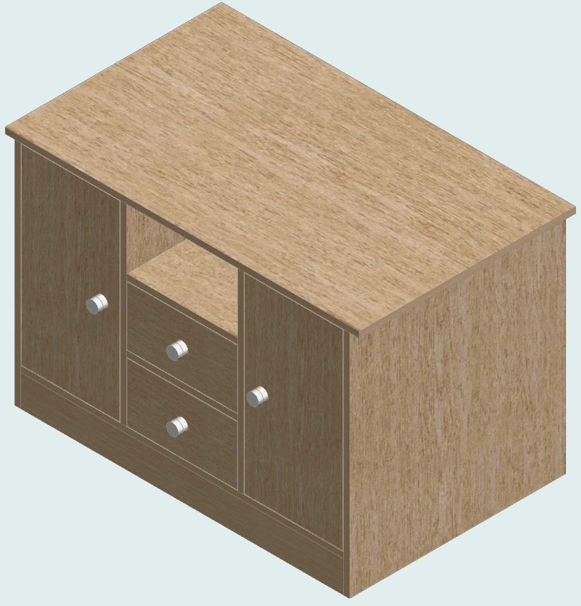 Country Oak TV Stand