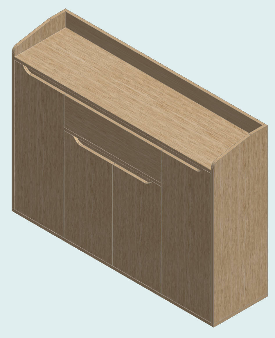 Country Oak Shoe Cabinet