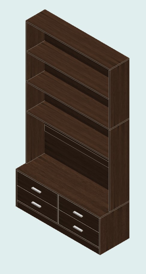 Prairie Oak Bookshelf