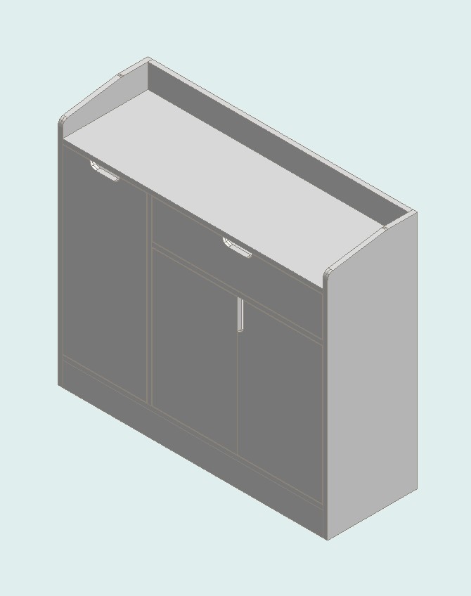 Warm White Shoe Cabinet