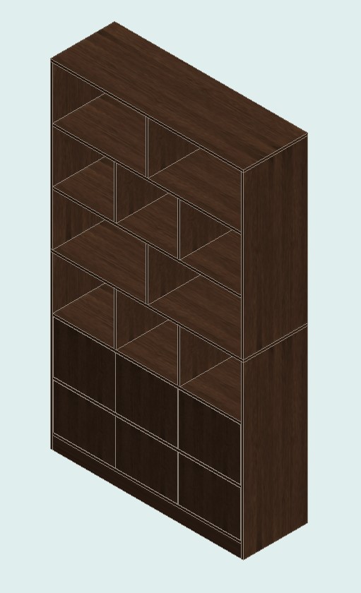 Prairie Oak Bookshelf
