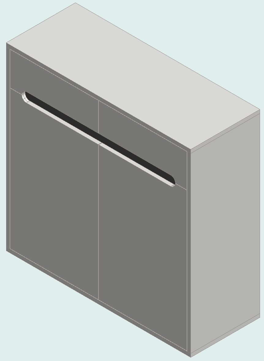 Warm White & Sky Gray Shoe Cabinet