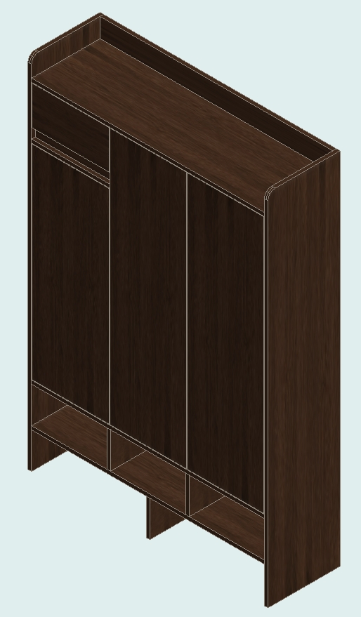 Prairie Oak Shoe Cabinet