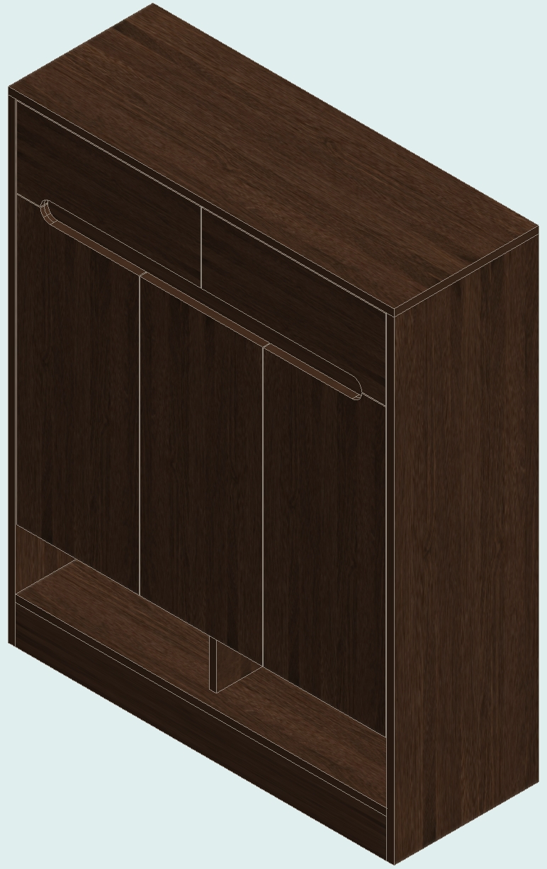 Prairie Oak Shoe Cabinet
