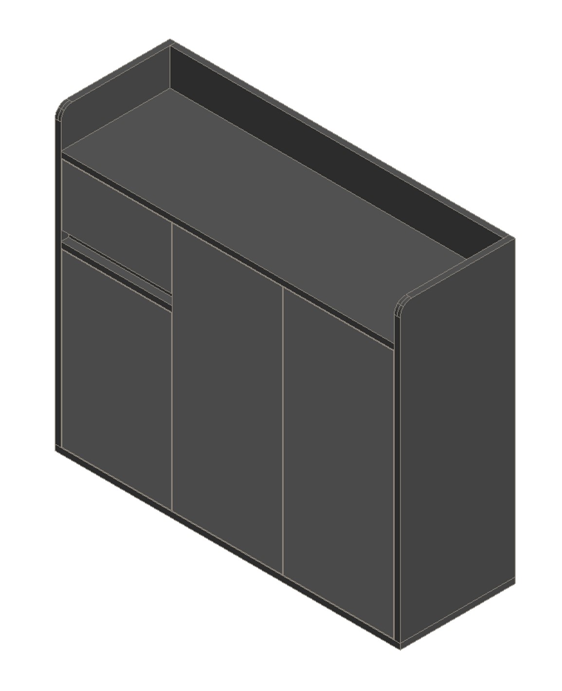 Sky Gray & Light Gray Shoe Cabinet