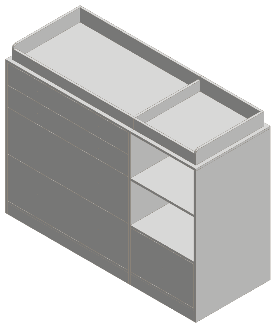 Warm White Dresser