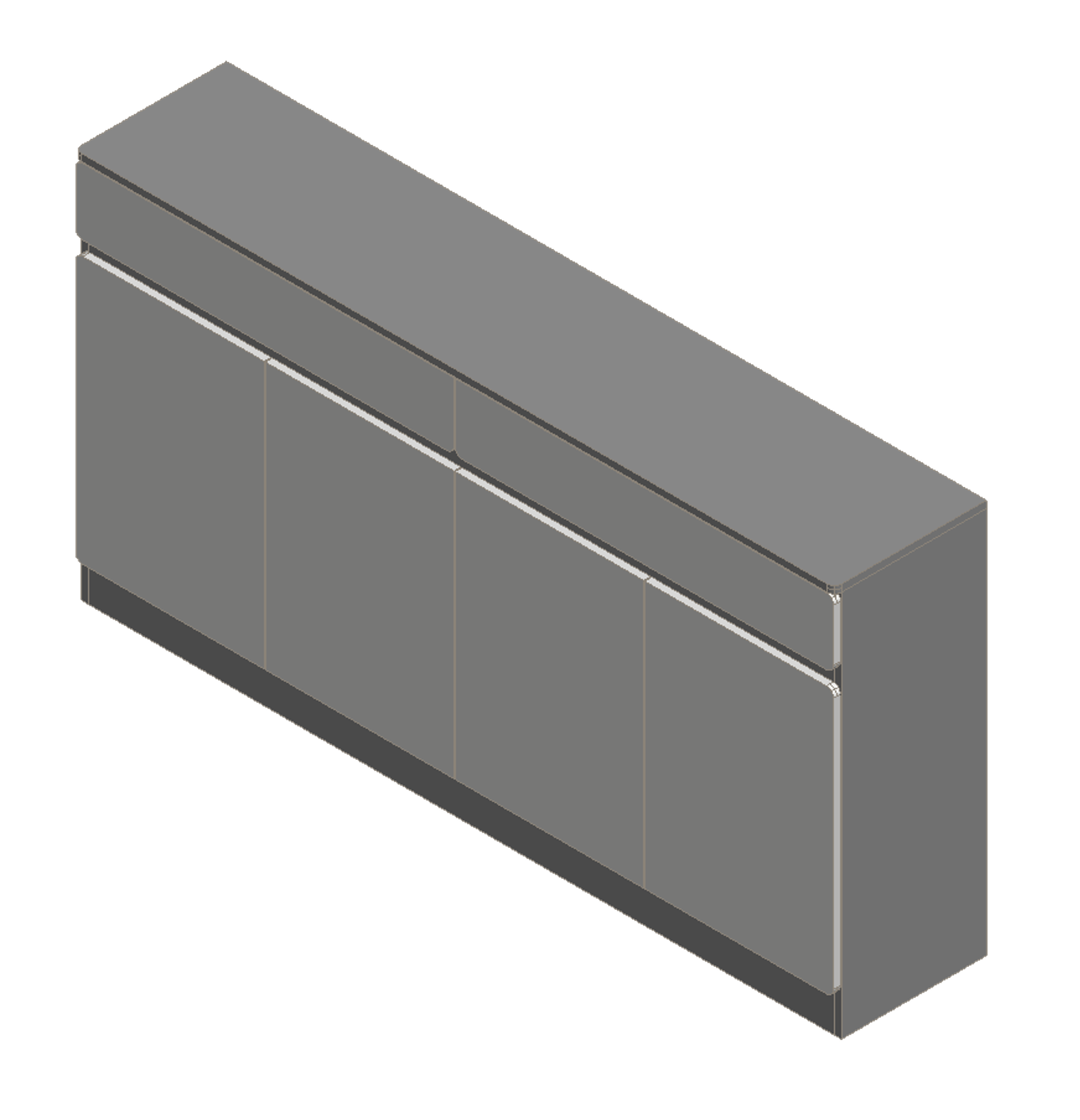 Sky Gray & Warm White Shoe Cabinet