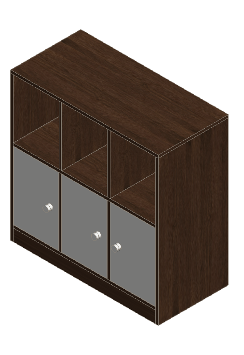 Prairie Oak & Warm White Bookcase