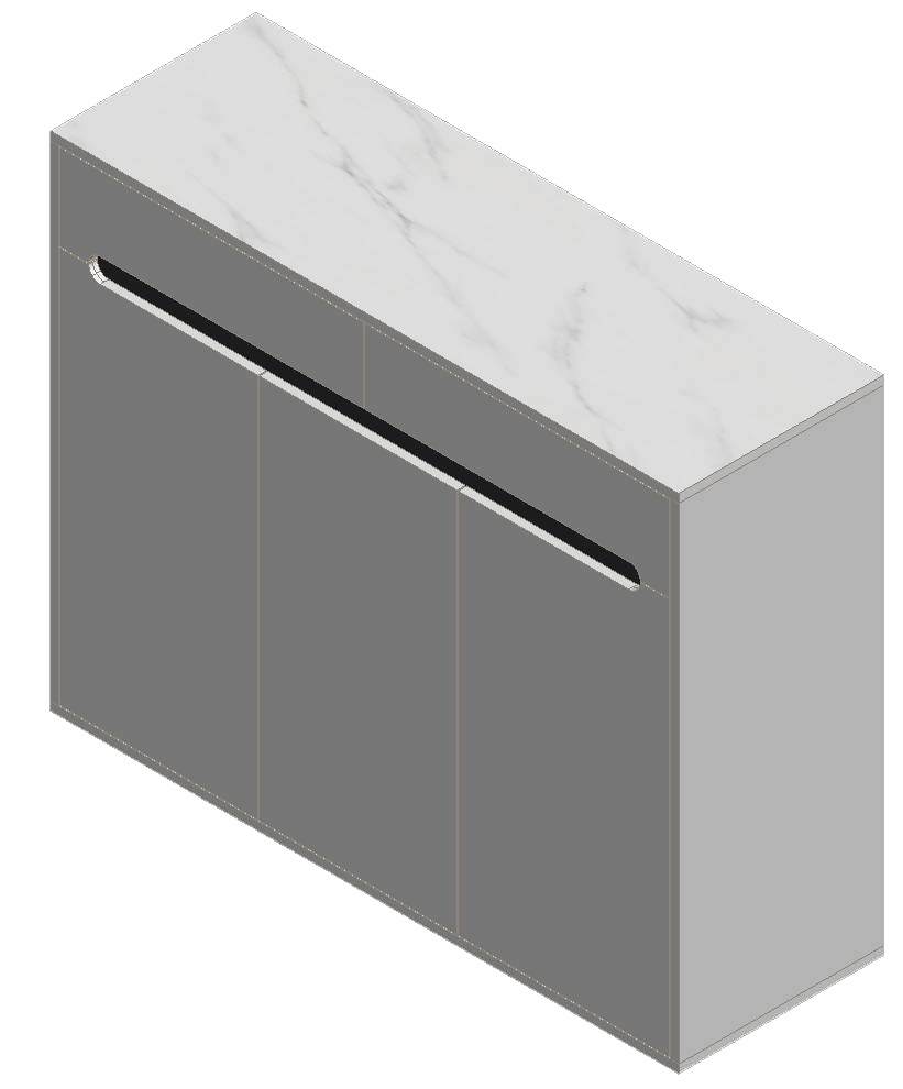 Warm White & Black Shoe Cabinet