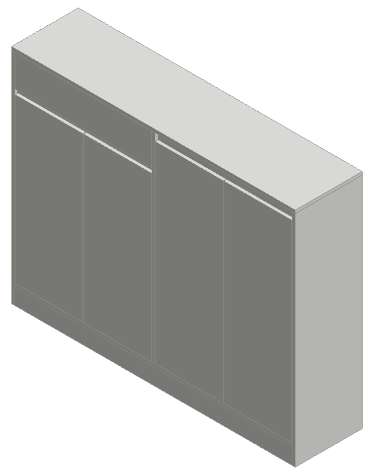 Warm White & Sky Gray Shoe Cabinet