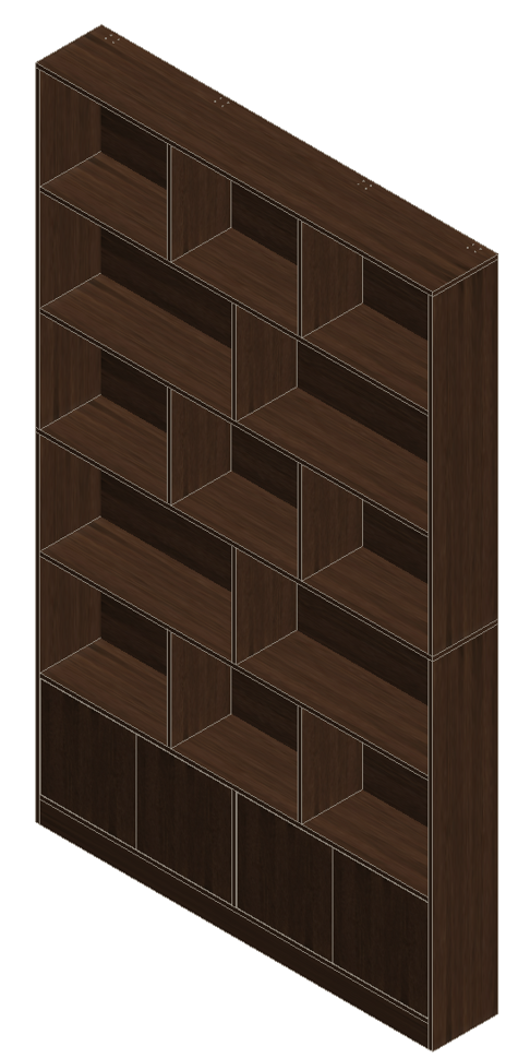 Prairie Oak Bookshelf