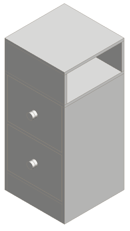 Warm White Nightstand