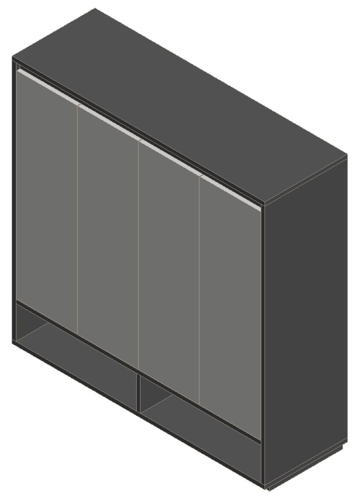 Sky Gray & Light Gray Shoe Cabinet