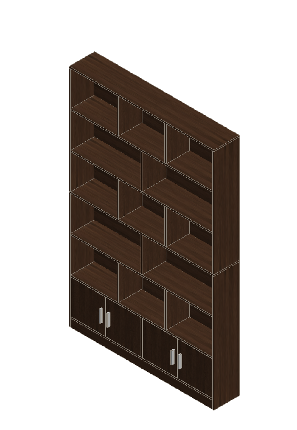 Prairie Oak Bookshelf
