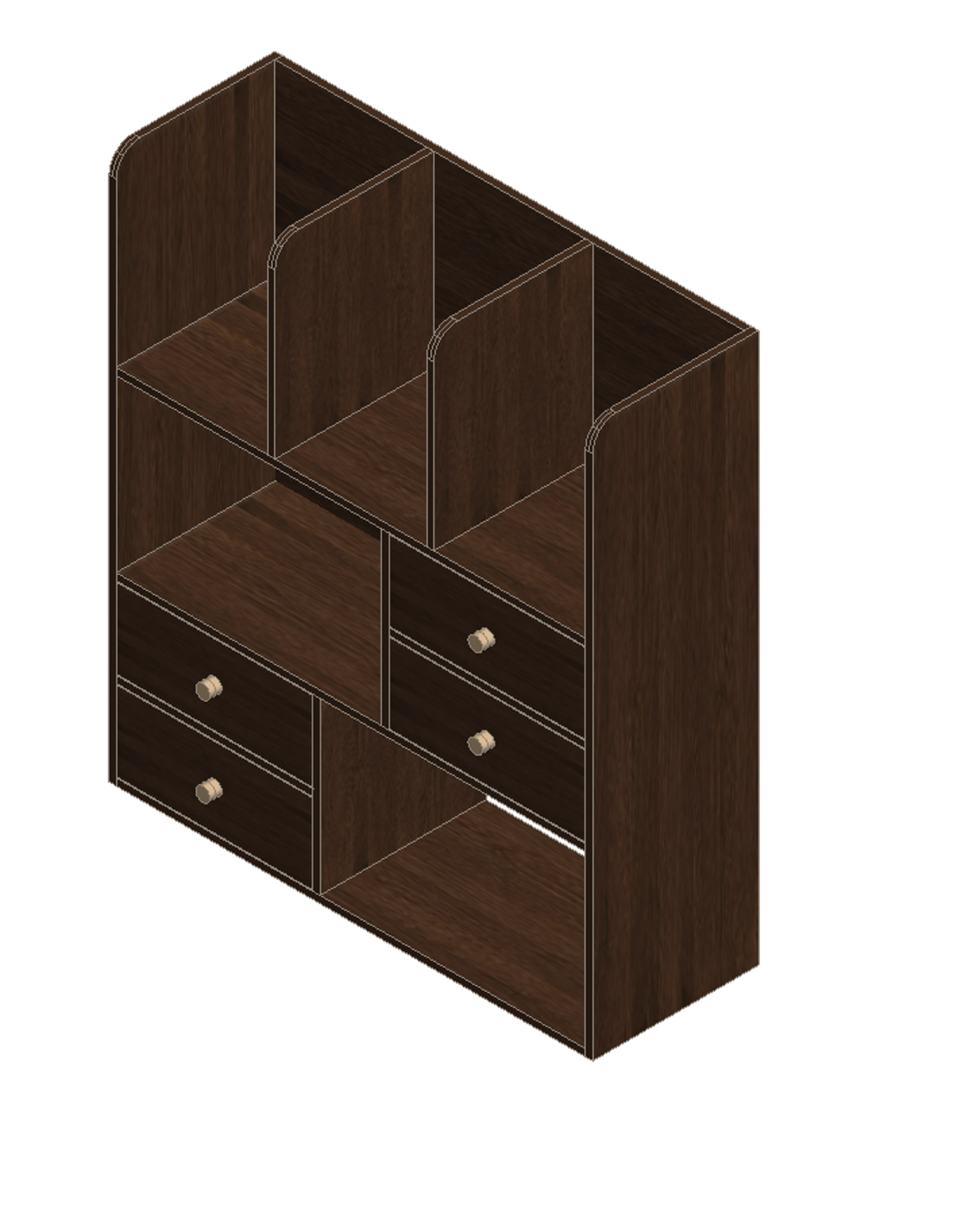 Prairie Oak Bookshelf