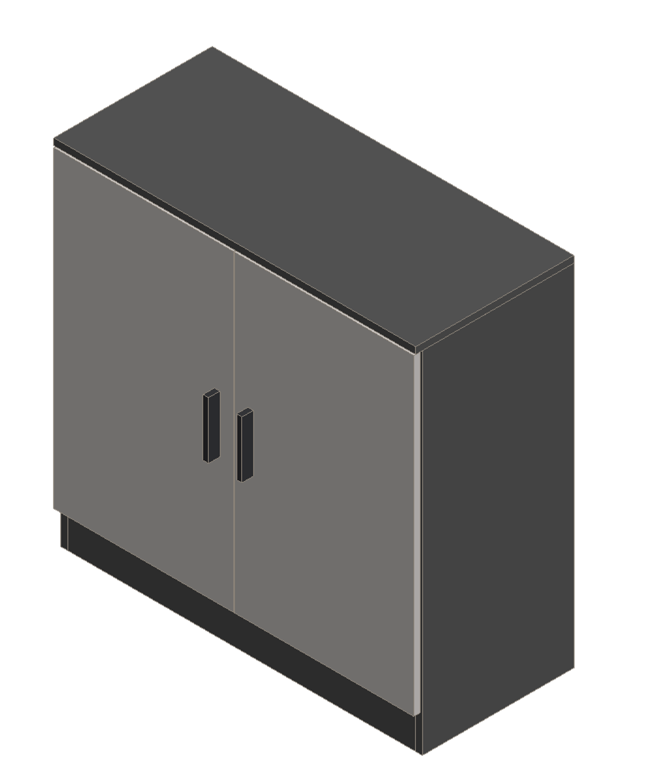 Sky Gray & Light Gray Sideboard