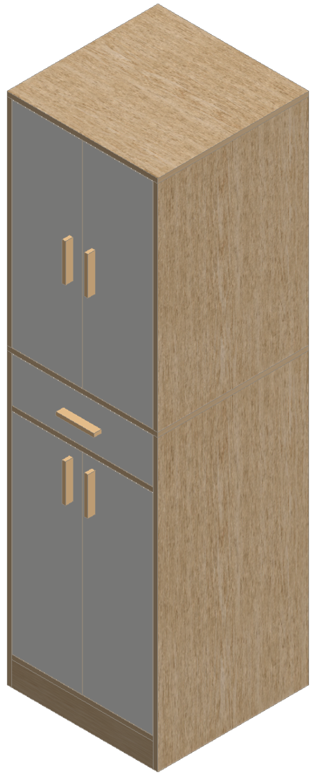 Country Oak & Warm White Bookshelf