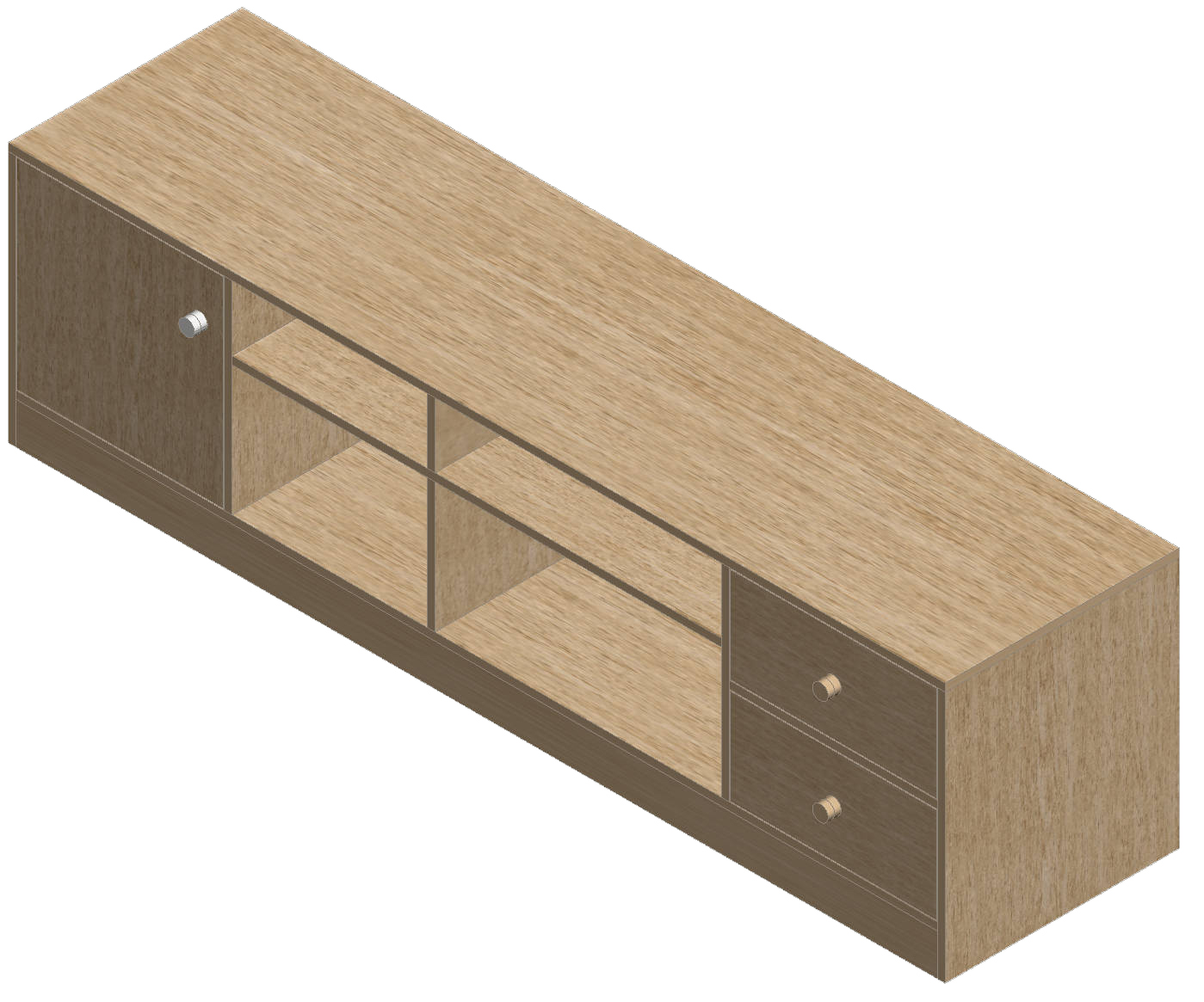 Country Oak TV Stand