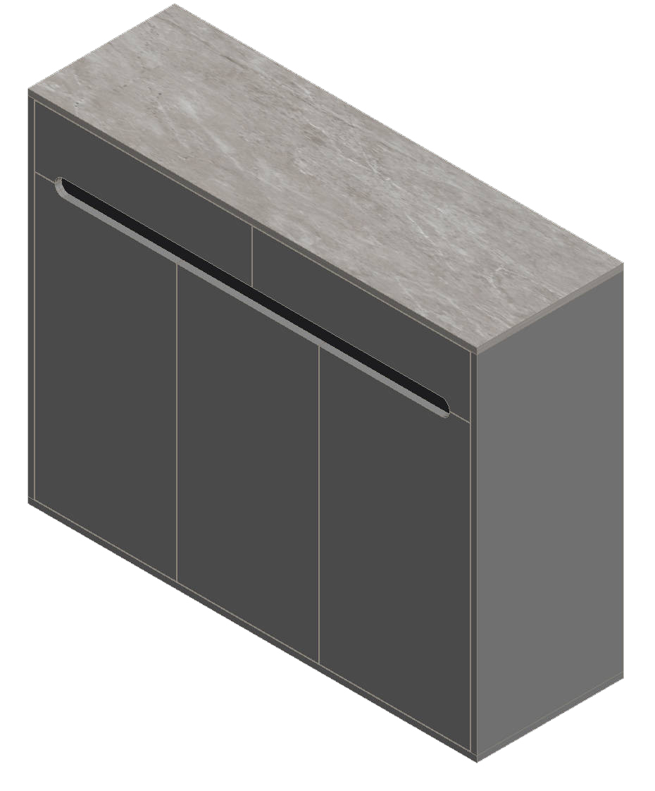 Light Gray & Black Shoe Cabinet