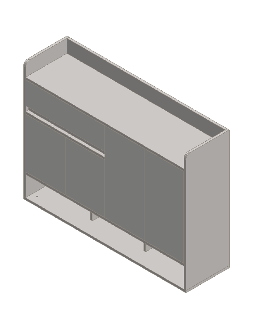 Light Gray & Warm White Shoe Cabinet