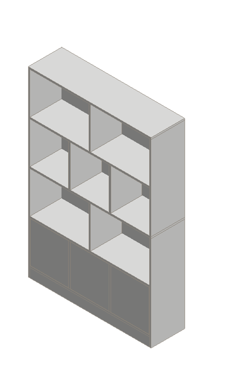 Warm White Bookcase