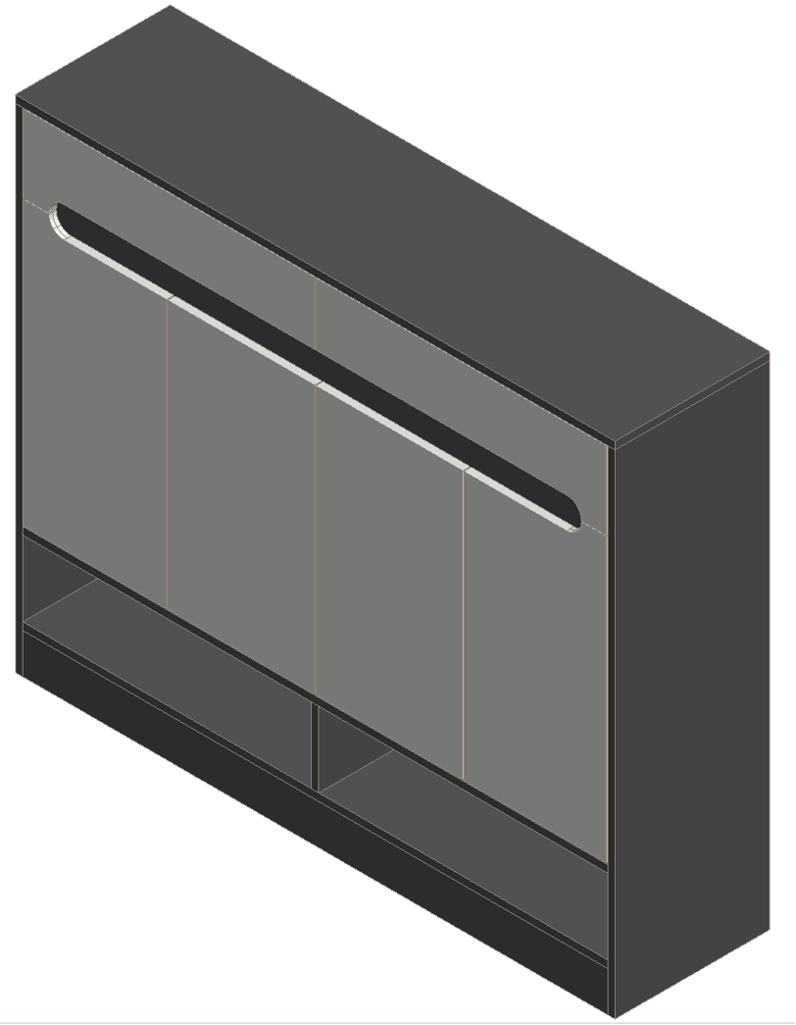 Sky Gray & Warm White Shoe Cabinet