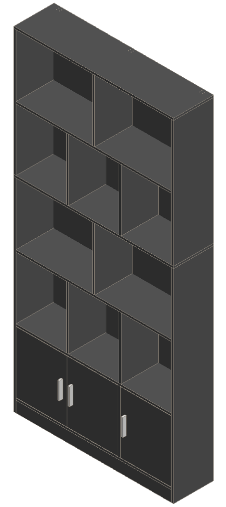 Sky Gray Bookshelf