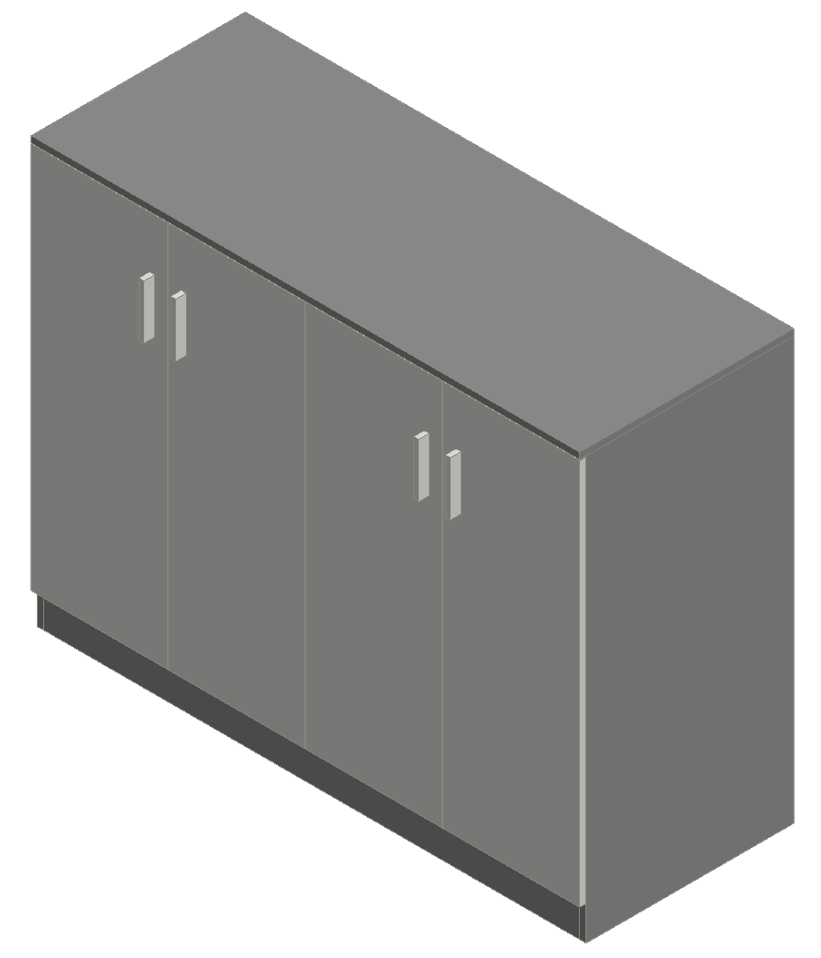 Light Gray & Warm White Sideboard