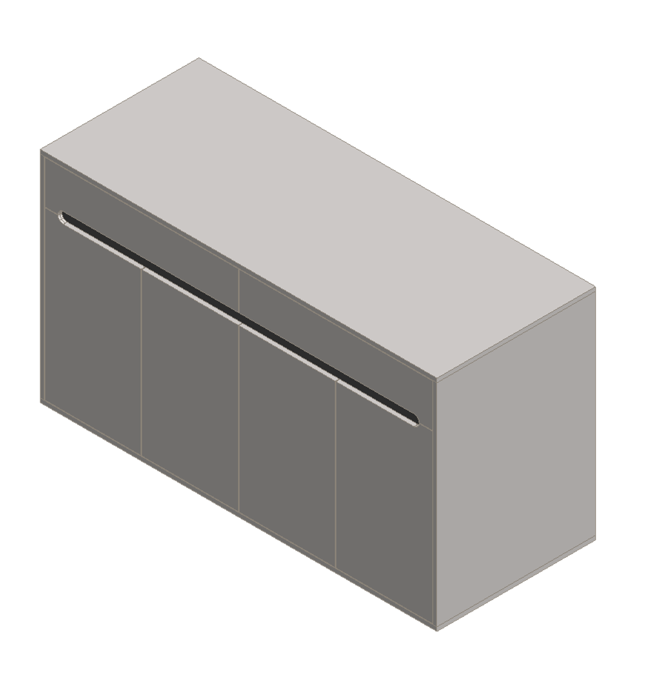Light Gray & Sky Gray Shoe Cabinet