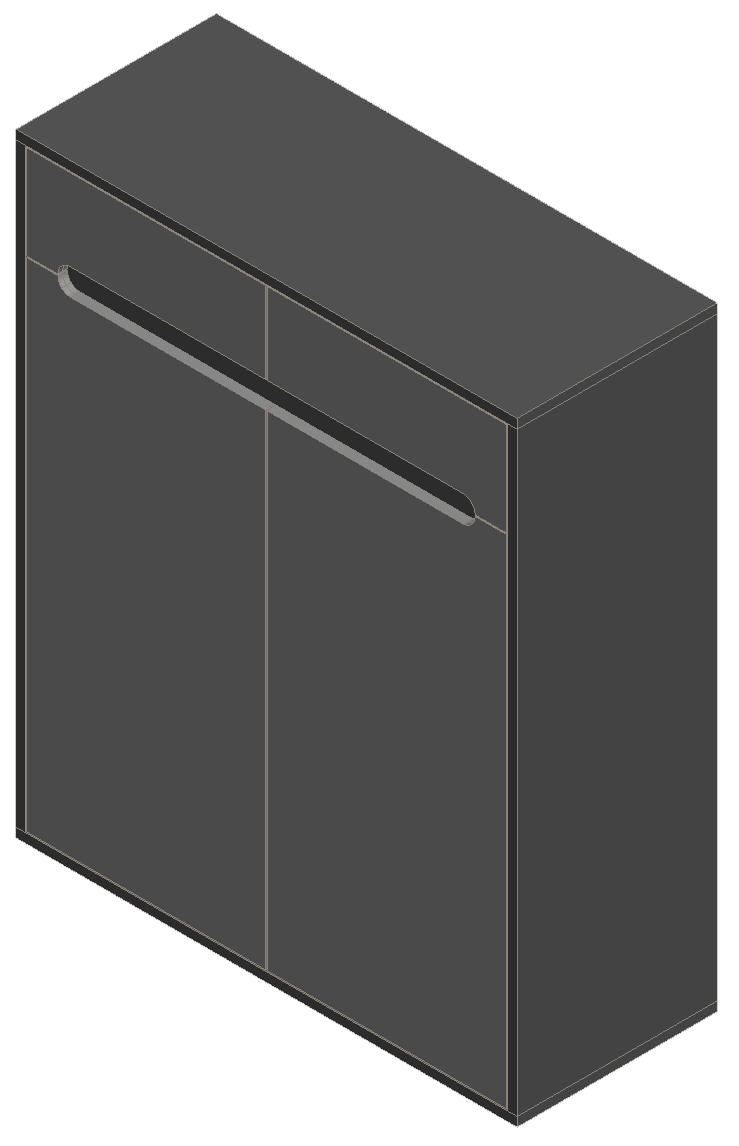 Sky Gray & Light Gray Shoe Cabinet