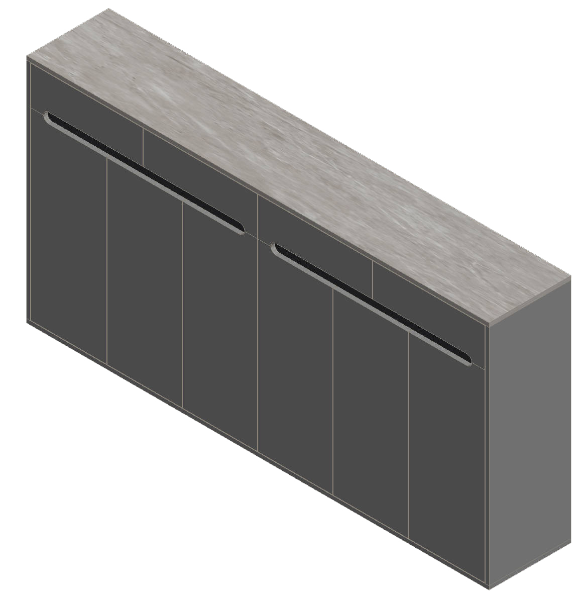 Light Gray & Black Shoe Cabinet
