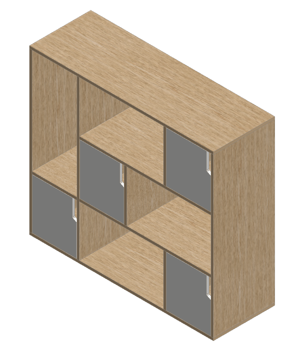 Country Oak & Warm White Dresser