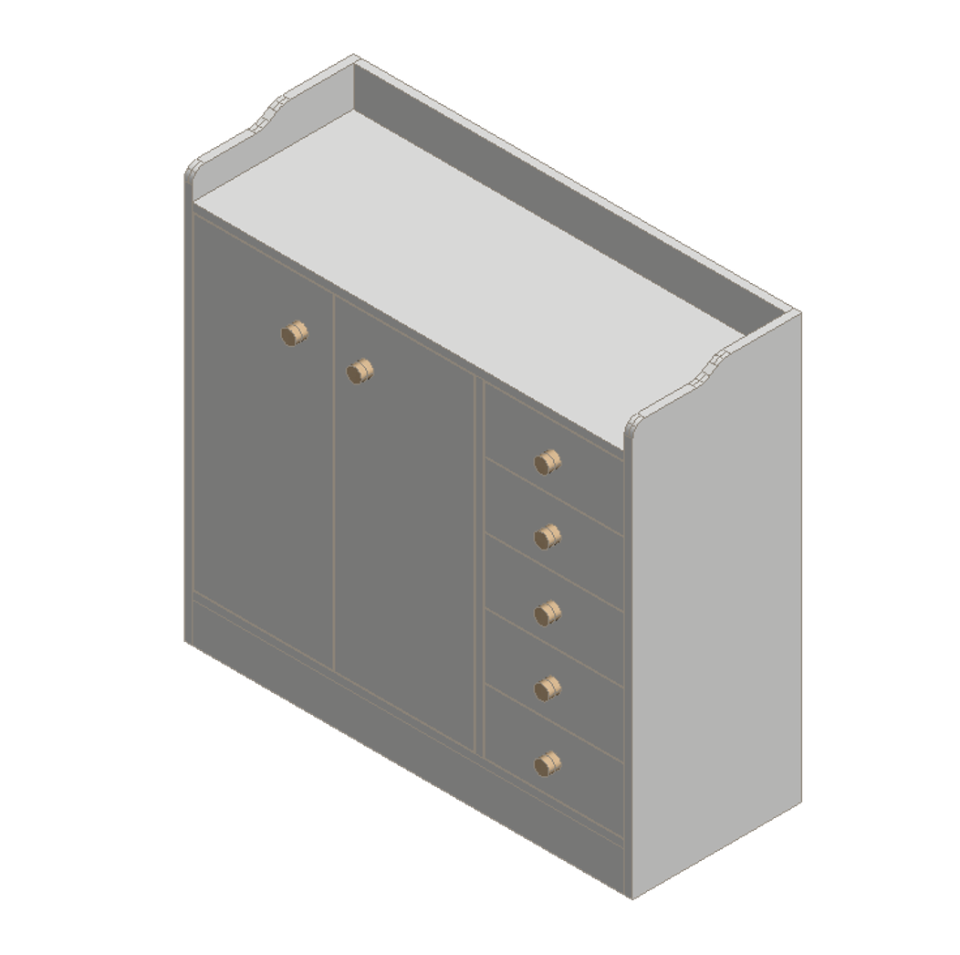Warm White Dresser