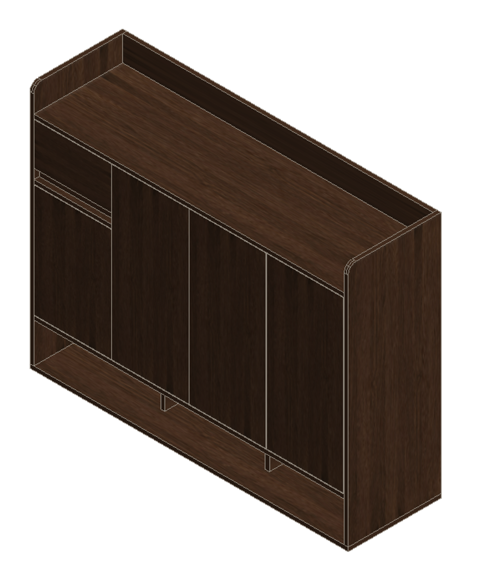 Prairie Oak Shoe Cabinet