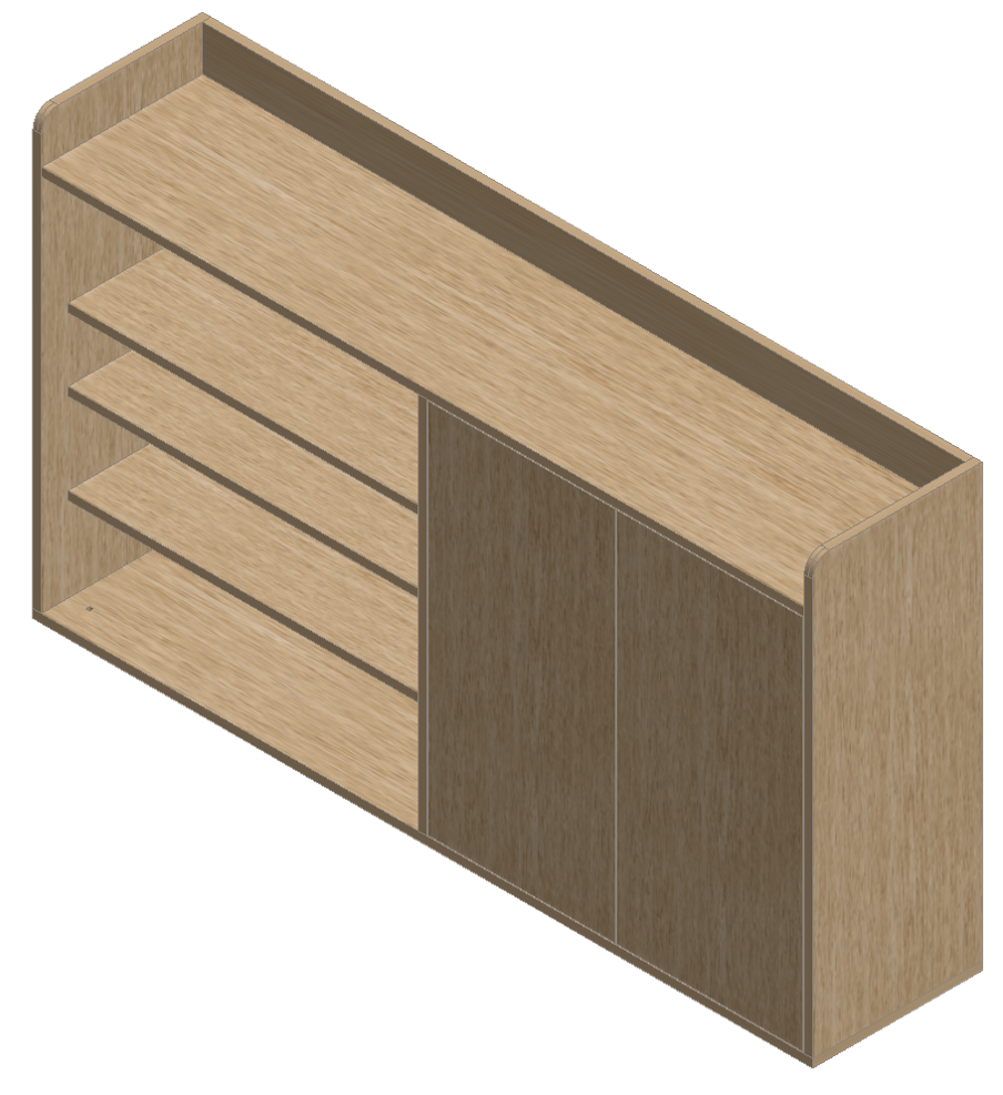 Country Oak Shoe Cabinet