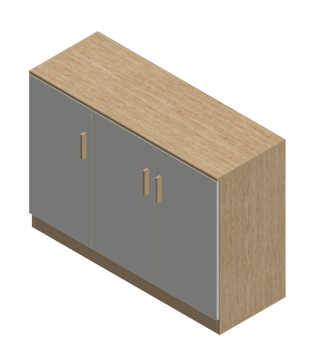 Country Oak & Warm White Sideboard