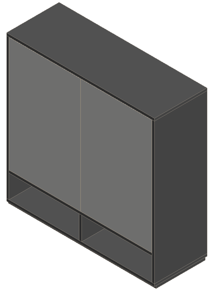 Sky Gray & Light Gray Shoe Cabinet