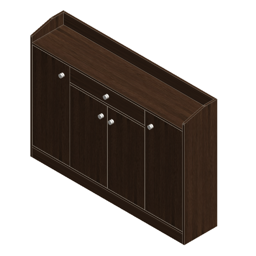 Prairie Oak Shoe Cabinet