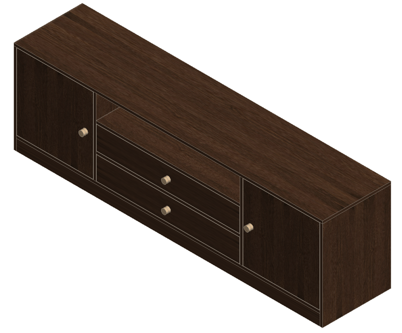 Prairie Oak TV Stand