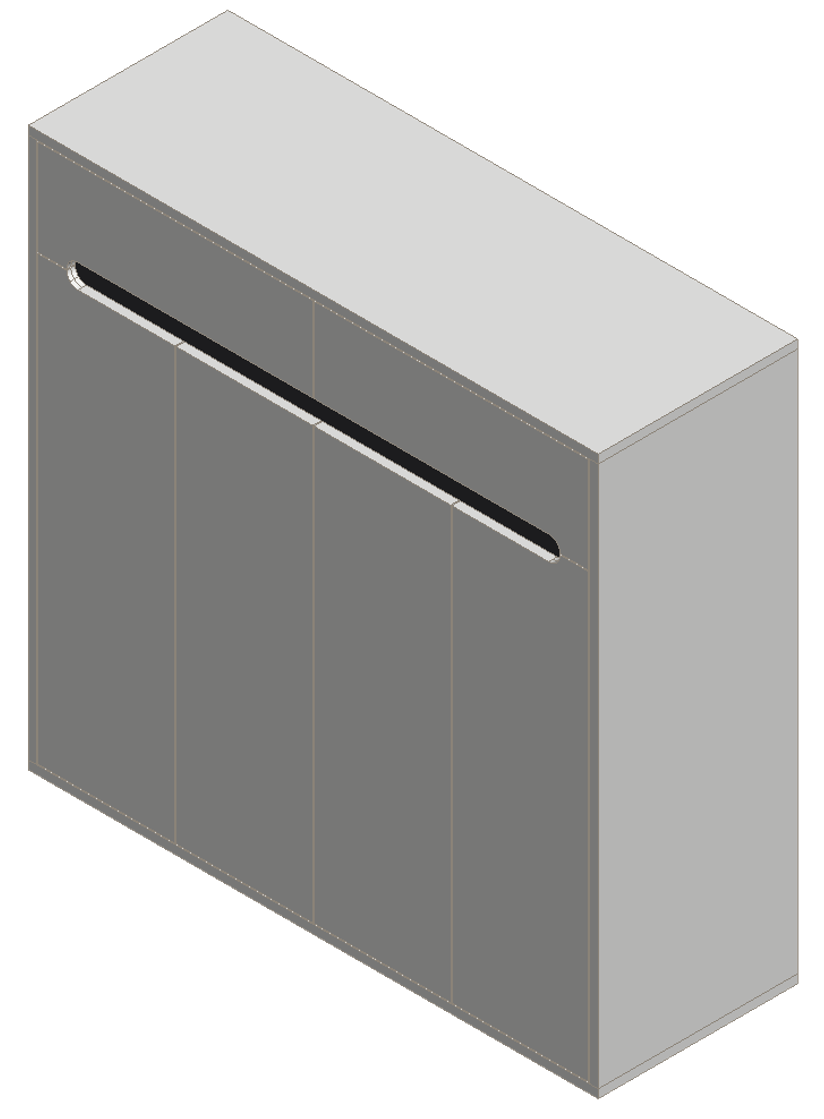 Warm White & Black Shoe Cabinet