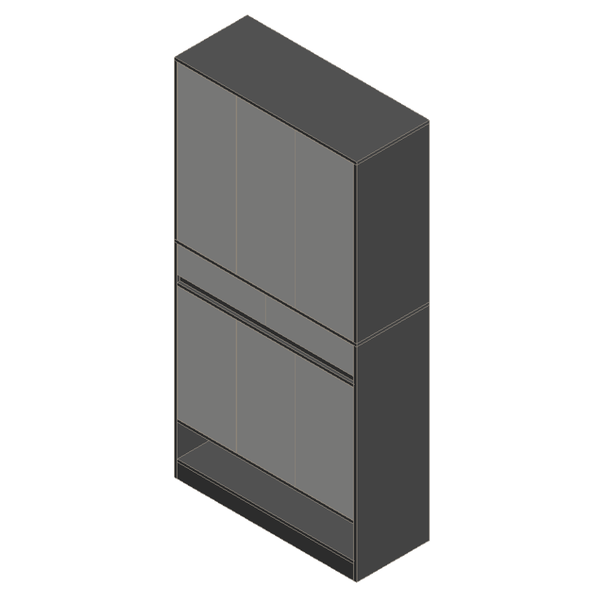 Sky Gray & Light Gray Shoe Cabinet