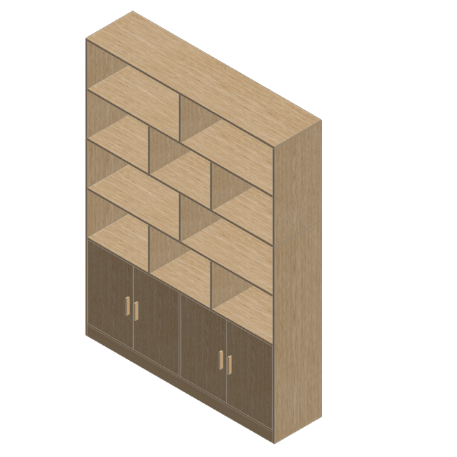 Country Oak Bookcase