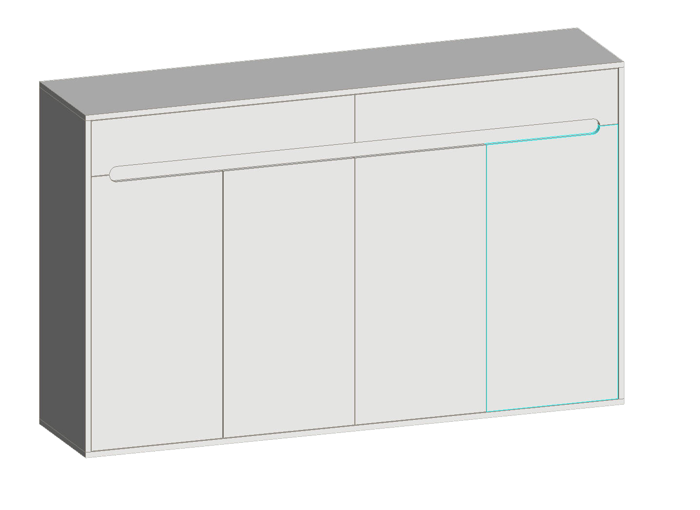 Warm White Shoe Cabinet