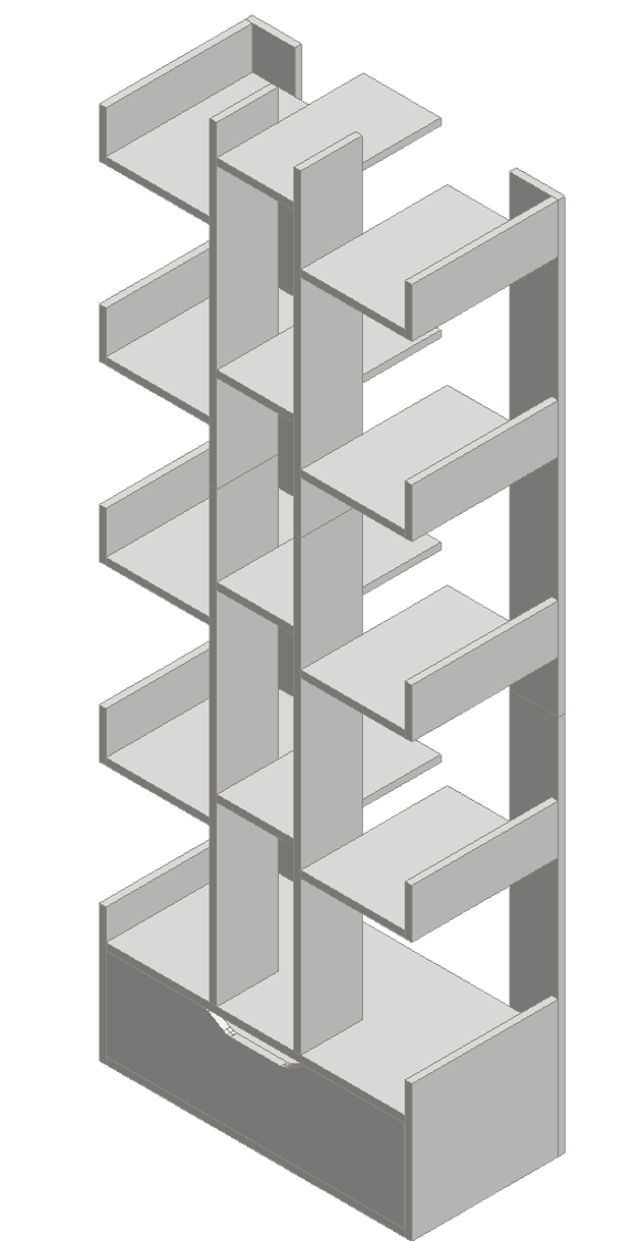 Warm White Storage Rack