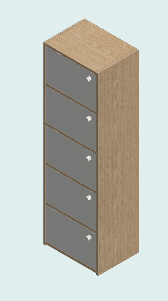 Country Oak & Warm White Dresser
