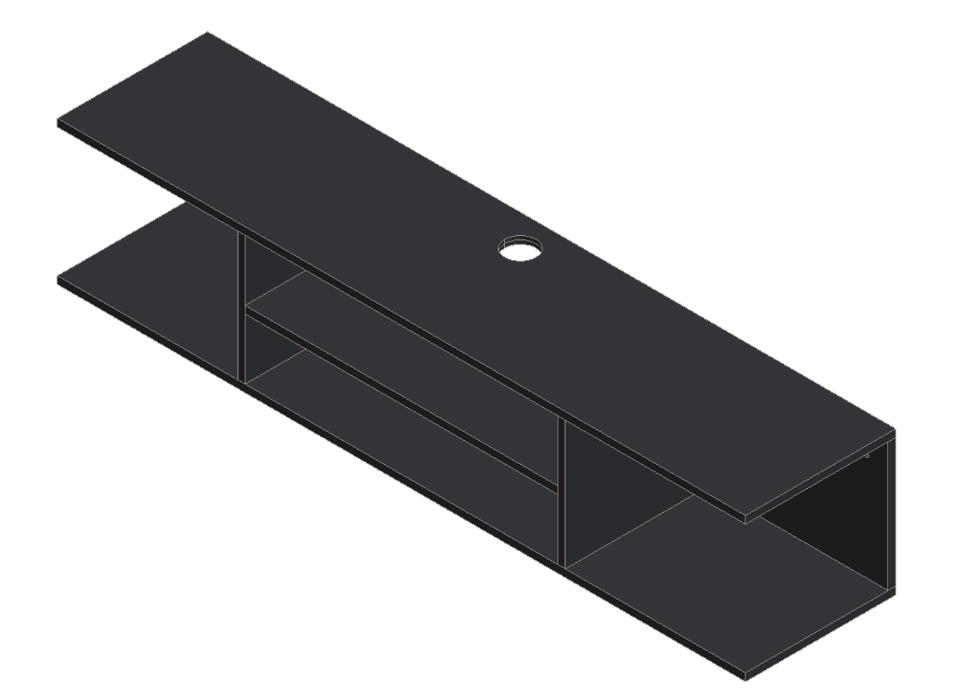 Black TV Stand