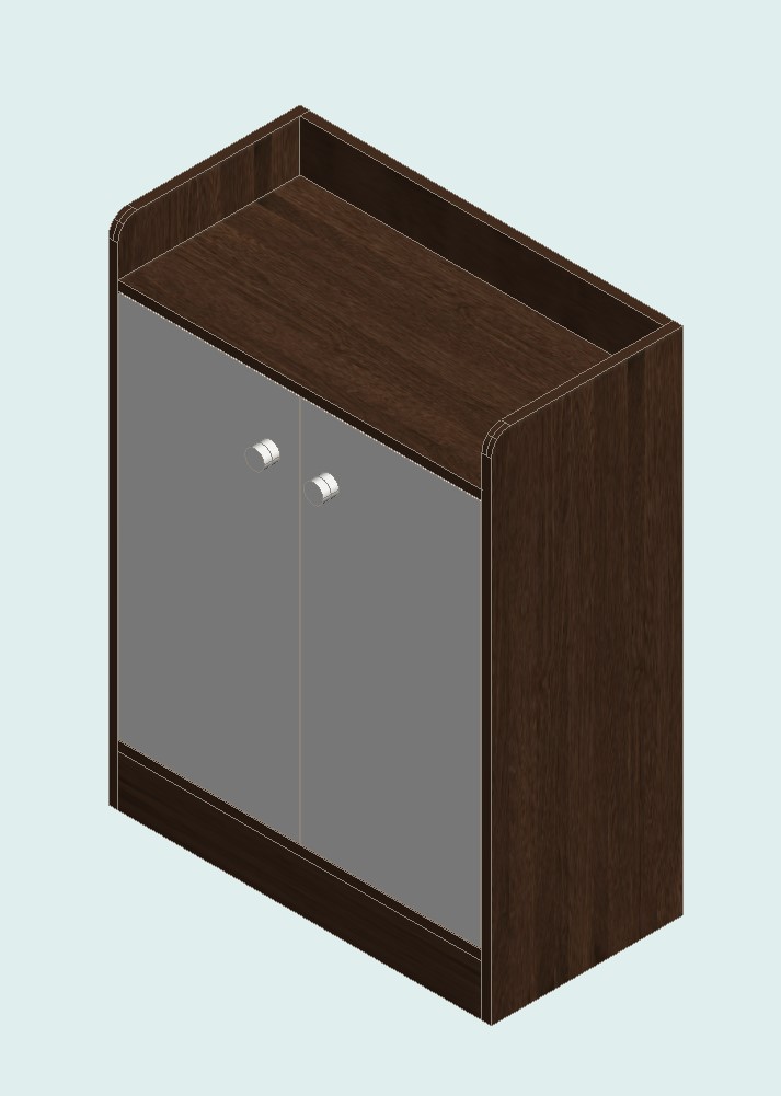 Prairie Oak & Warm White Shoe Cabinet