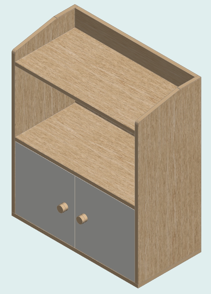 Country Oak & Warm White Sideboard